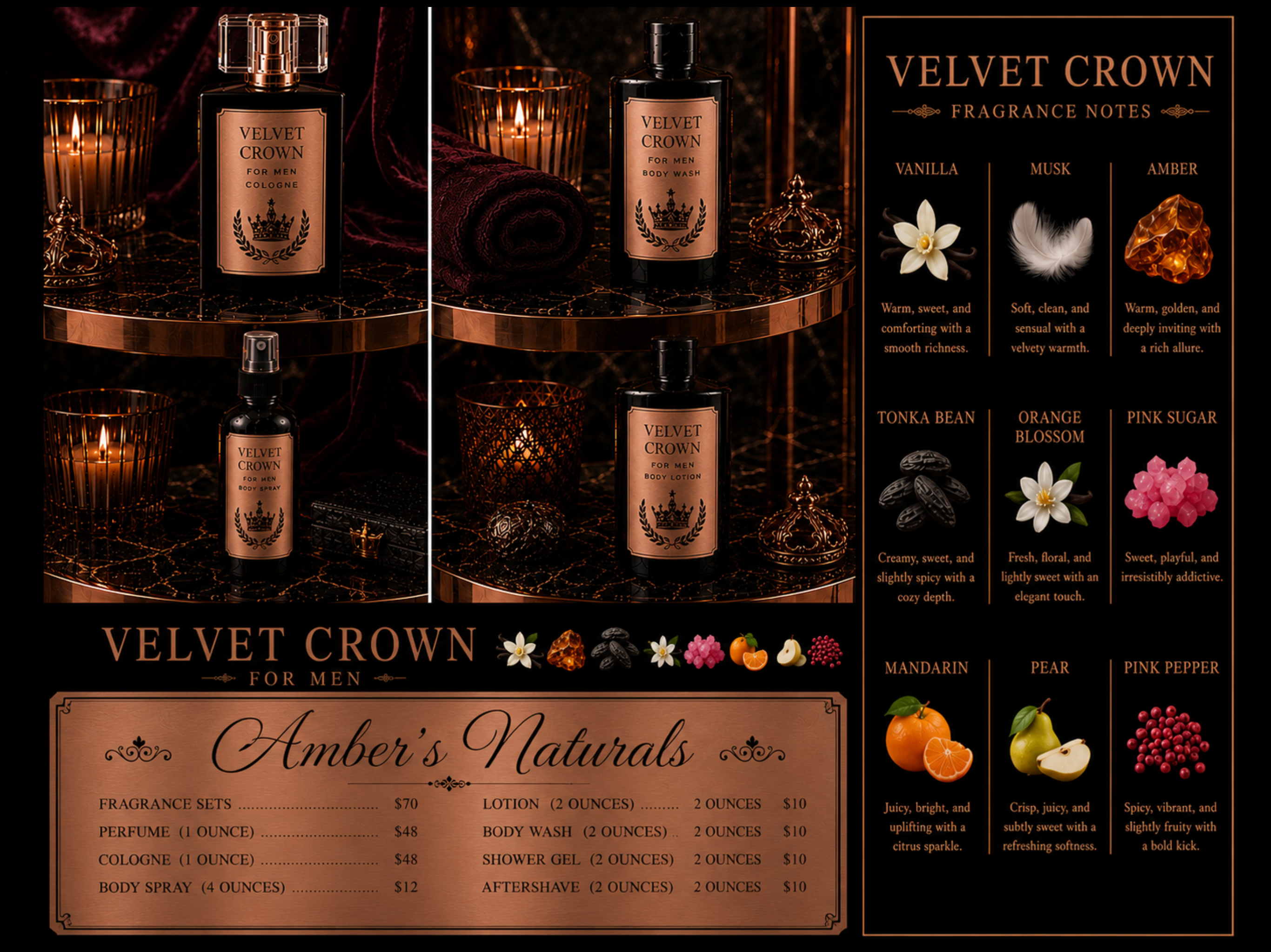 Velvet Crown for Men Collection